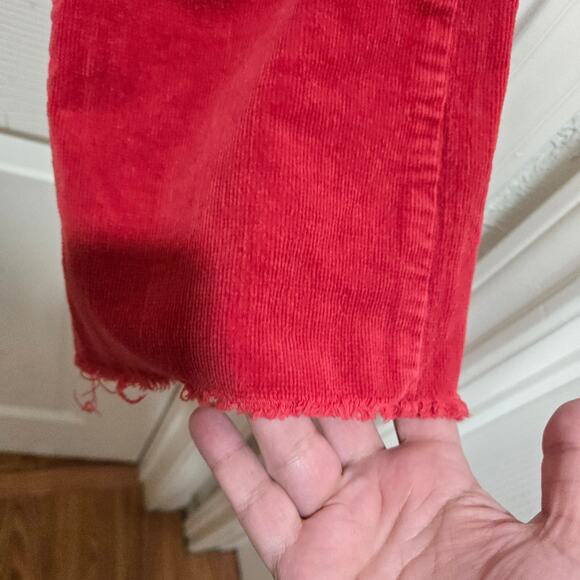 Kut From The Kloth Farrah Baby Bootcut Red Corduroy Pants Women’s Size 4 - Picture 5 of 8